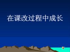在课改过程中成长
