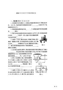 2012年河南省中考物理模拟卷[1]