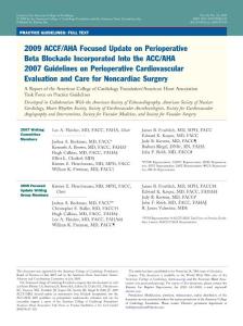 2009SACCF圍術(shù)期β阻滯劑應(yīng)用指南