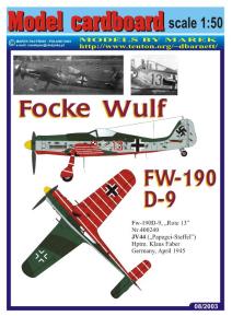 Model kartonowy - Marek Pacynski(Model Cardboard) 200-.07 - Focke Wulf Fw-190 D-9