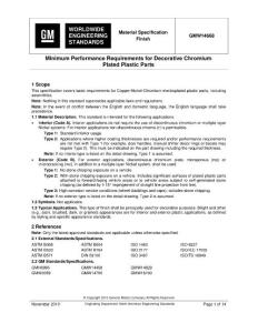 GMW14668Nov2010_2_（塑料件表面镀铬标准）Minimum Performance Requirements for Decorative Chromium