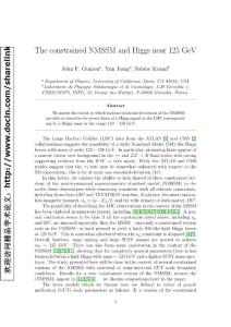 The constrained NMSSM and Higgs near 125 GeV