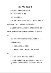 急性早幼粒细胞白血病临床路径