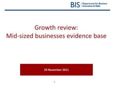 Growth review Mid-sized businesses evidence base