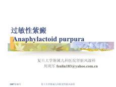过敏性紫癜PPT