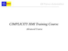 Cimplicity培训课件（高级）