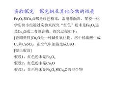 第4章  实验探究  探究铜及其化合物的性质