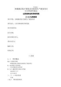 子原粉生產建設項目可行性研究報告