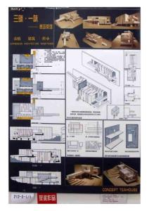 建筑专业学生作业-概念茶馆设计