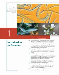 Concepts of Genetics (10th Edition)_Chapter 1