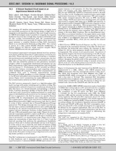 A Telecom Baseband Circuit based on an Asynchronous NoC