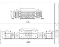 福建知名高校分校區教學及實驗組團建筑施工圖紙