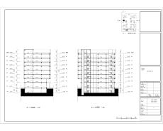 安徽大型產業園B區科研辦公用房建筑方案圖紙/平立剖面