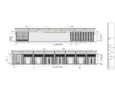 海南溫泉酒店一層宴會廳室內(nèi)精裝施工圖紙