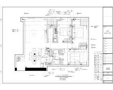 北京核心區(qū)濱江豪宅2#21戶型室內(nèi)裝飾設(shè)計施工圖