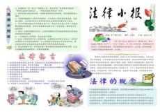 法律法制電子word小報