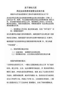 隱患排查方案文檔