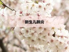 新生儿肺炎