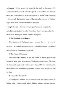 英美文化概況名詞解釋