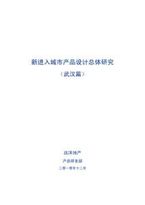 遠洋新進入城市產品設計總體研究武漢篇202212527254