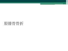 胫腓骨骨折