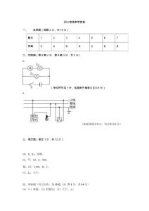2023年2月初三質(zhì)量檢測(cè)  物理答案