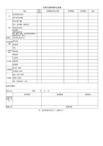 水電工值班記錄表模板