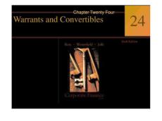 認股權證和可轉換債券(英)Warrants and Convertibles(c