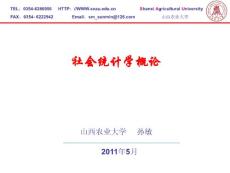 社会统计学概论讲义(第九章)