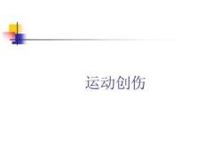 运动创伤-理论课件