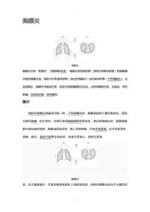 胸膜炎基本常识