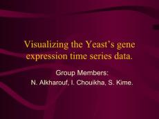 Clustering of the Yeast’s gene expression time series data.
