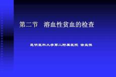 溶血性贫血检查