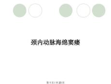 颈内动脉海绵窦瘘