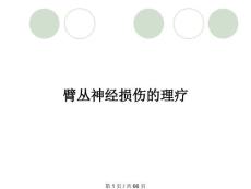 臂丛神经损伤的理疗