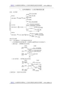 高中總復習第一輪生物 第三章第三節 人和動物體內三大營養物質的代謝