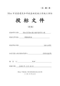 某土地開發整理項目投標文件商務標