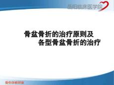 骨盆骨折的治疗原则及各型骨盆骨折的治疗