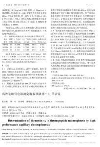 高效毛細管電泳測定胸腺肽微球中_1的含量