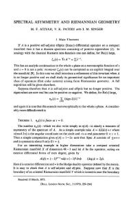 Spectral asymmetry and Riemannian Geometry