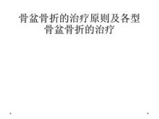 骨盆骨折的治疗原则及各型骨盆骨折的治疗