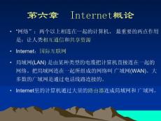 【精品PPT】第六章 INTERNET概論
