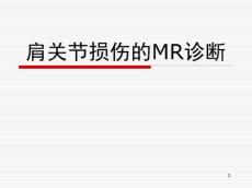 肩关节损伤的MR诊断课件