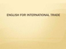 English for International Trade