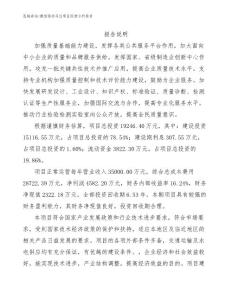 微型驅動馬達項目經營分析報告