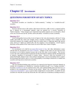 Intermediate Accounting教科书上习题答案12（by J. David Spiceland）
