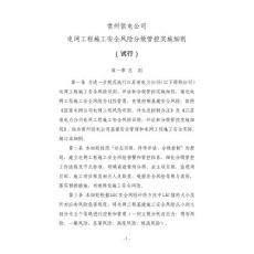 （陆）常州供电公司安全风险分级管控实施细则（试行）