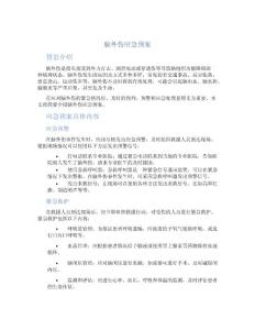 脑外伤应急预案