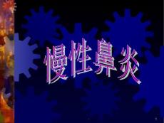 慢性鼻炎模板ppt课件