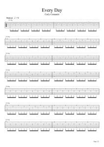 Carly Comando - Every Day（標準調(diào)弦)